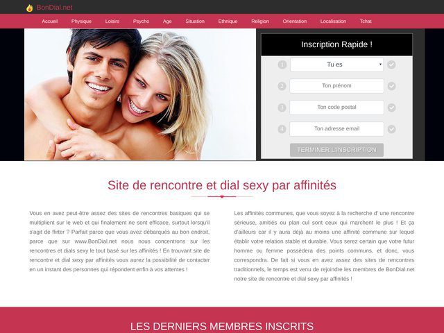 bondial.net : Site de rencontre par affinités