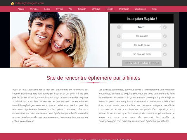 edatingswingers.com : Site de rencontre par affinités